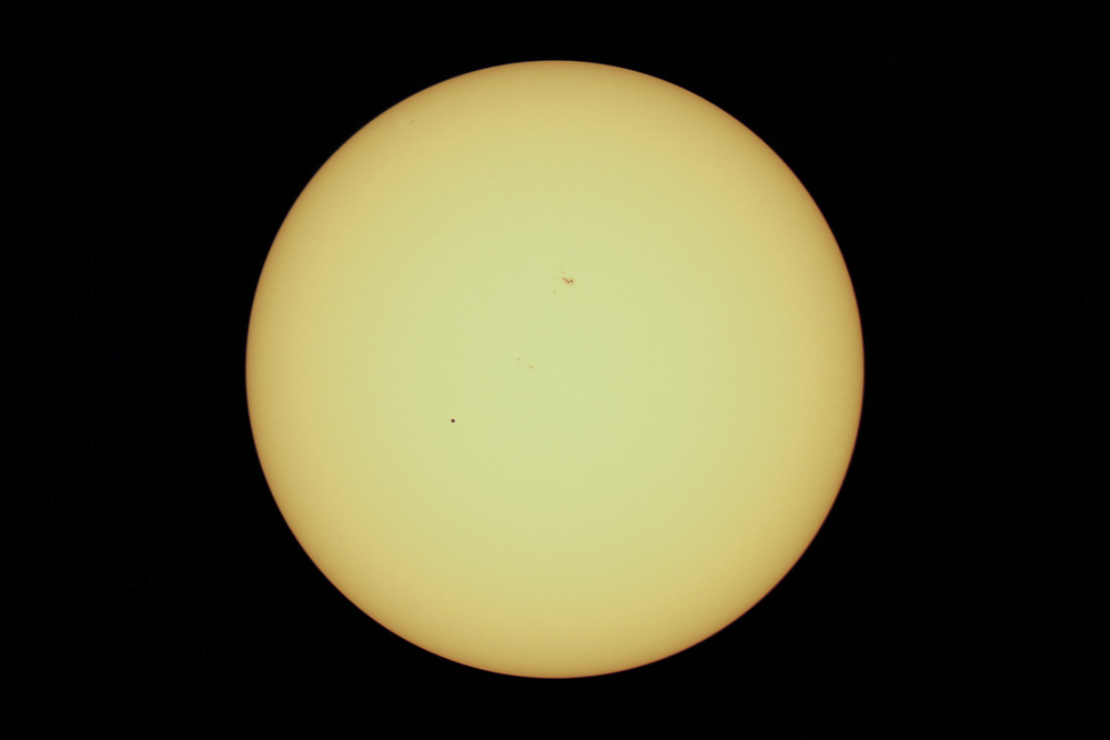 Merkur vor der Sonne am 9. Mai 2016 (Stephan Brügger)